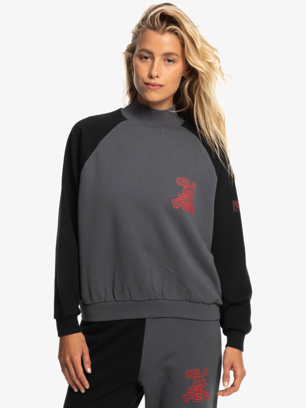 Quiksilver x Stranger Things Upside Down 2022 - Oversized Sweatshirt for Women  EQWFT03162