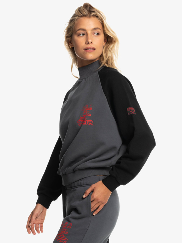 Quiksilver x Stranger Things Upside Down 2022 - Oversized Sweatshirt for Women  EQWFT03162