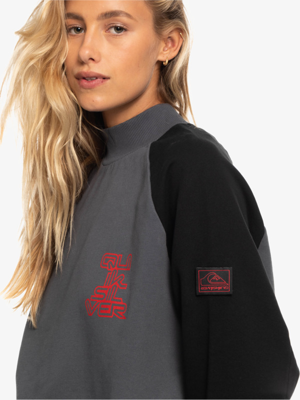 Quiksilver x Stranger Things Upside Down 2022 - Oversized Sweatshirt for Women  EQWFT03162