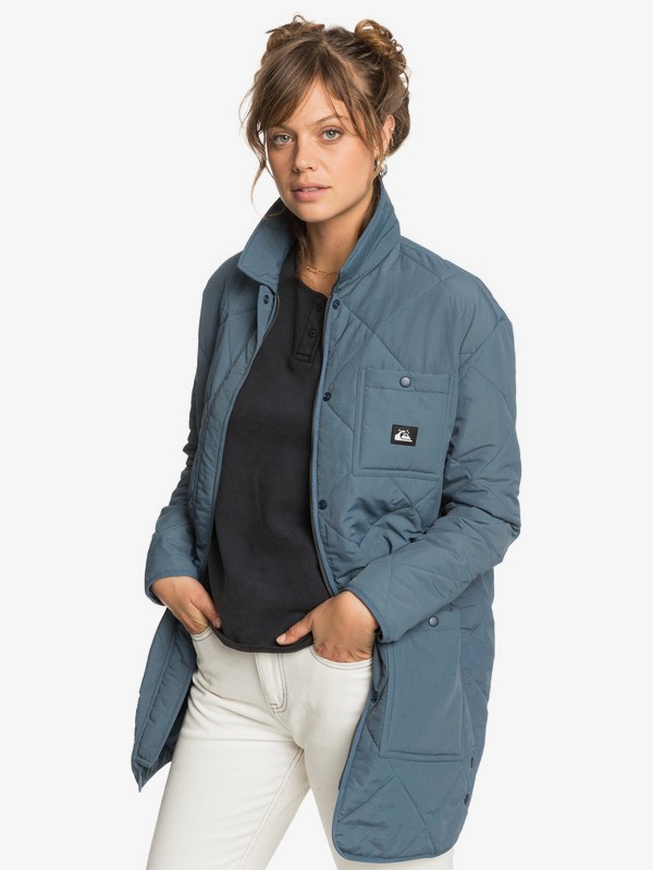 Quiksilver Womens Longline Puffer Jacket for Women 3613375720595