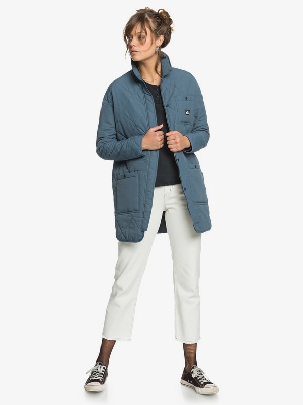 Quiksilver Womens Longline Puffer Jacket for Women Quiksilver