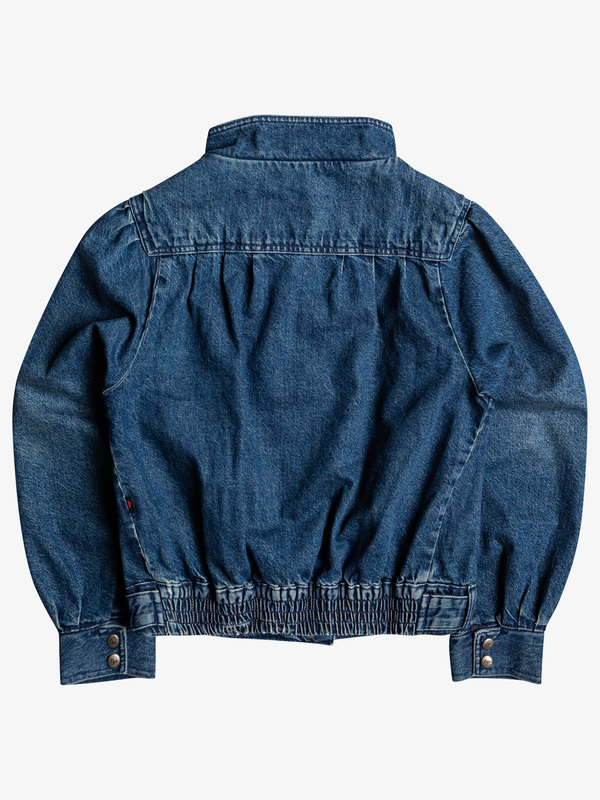 Quiksilver x Stranger Things The Nancy 2022 - Vintage Style Denim Jacket for Women  EQWJK03076