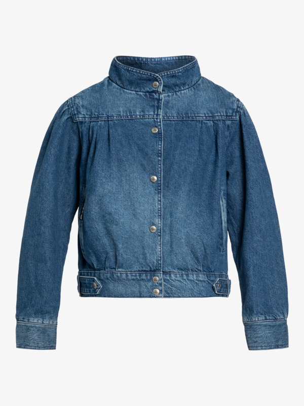 Quiksilver x Stranger Things The Nancy 2022 - Vintage Style Denim Jacket for Women  EQWJK03076