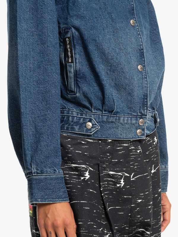 Quiksilver x Stranger Things The Nancy 2022 - Vintage Style Denim Jacket for Women  EQWJK03076