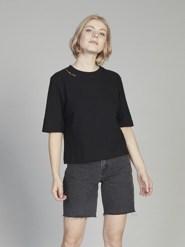 quiksilver, Quiksilver Womens - Camiseta Crop de Manga 3/4 para Mujer, BLACK (kvj0) 0 Quiksilver Womens - Camiseta Crop de Manga 3/4 para Mujer Negro EQWKT03026 Quiksilver