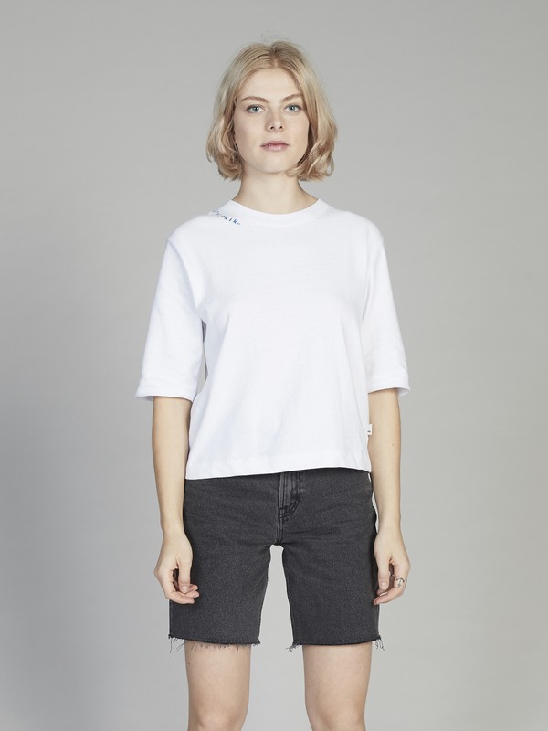 quiksilver, Quiksilver Womens - Camiseta Crop de Manga 3/4 para Mujer, WHITE (wbb0) 0 Quiksilver Womens - Camiseta Crop de Manga 3/4 para Mujer Blanco EQWKT03026 Quiksilver