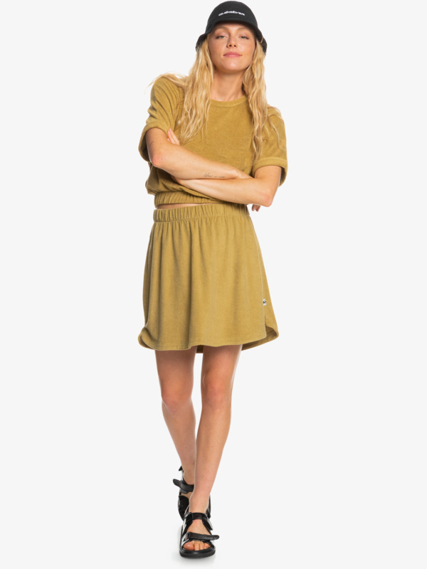 Resort Retreat - Towelling Fabric Top for Women  EQWKT03177