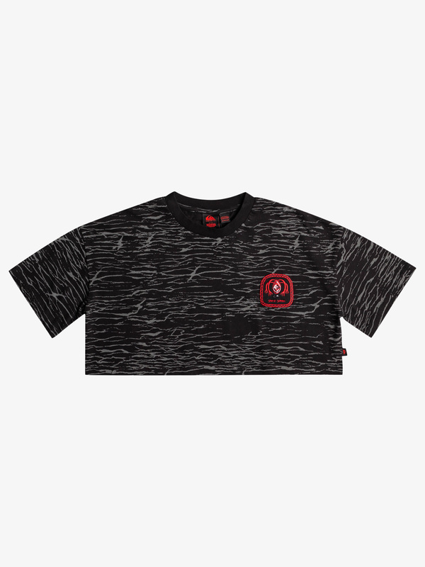 Quiksilver x Stranger Things Upside Down 2022 - Cropped T-Shirt for Women  EQWKT03187