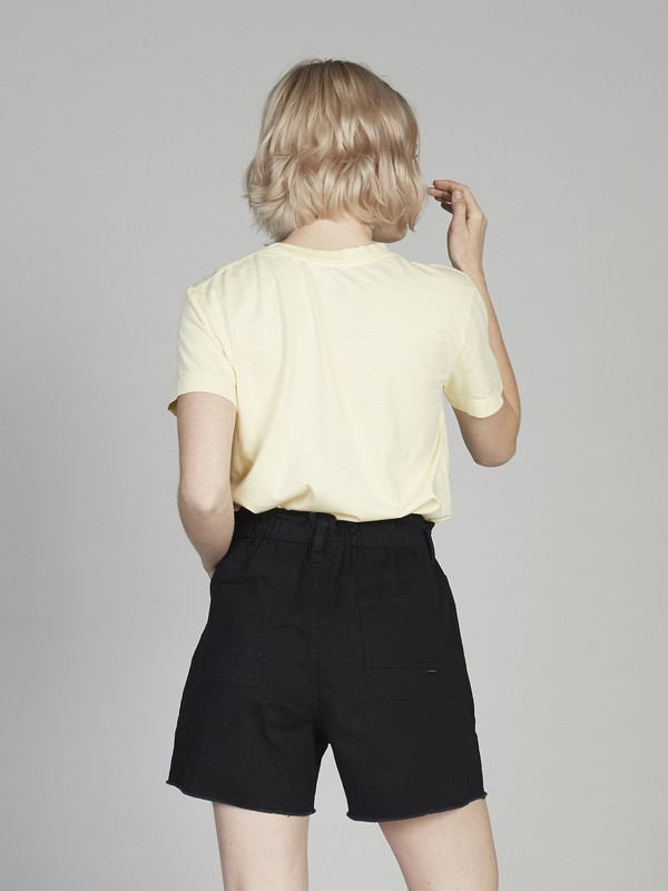 Quiksilver Womens HighWaist Elasticated Denim Shorts EQWNS03004