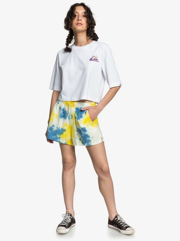 Quiksilver Womens Elasticated Linen Shorts Quiksilver