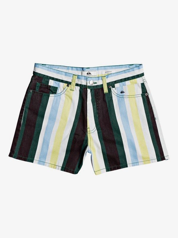 quiksilver, Quiksilver Women - Loose Shorts for Women, ANTIQUE WHITE OG VER STRIPES (wcl6) 0 Quiksilver Women - Loose Shorts for Women Blanc EQWNS03017 Quiksilver