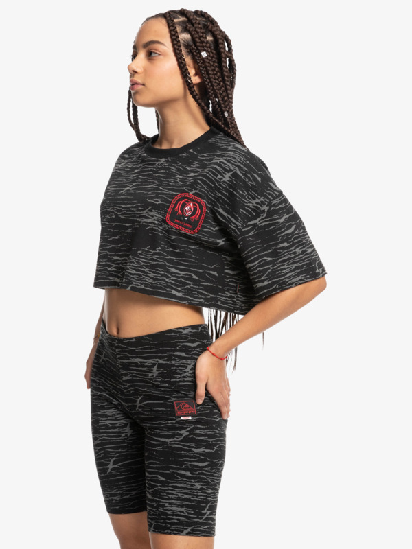 Quiksilver x Stranger Things Upside Down 2022 - Bike Shorts for Women  EQWNS03080