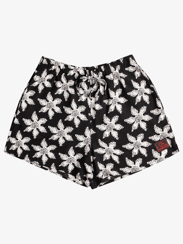 Quiksilver x Stranger Things Upside Down 2022 - Viscose Shorts for Women  EQWNS03083