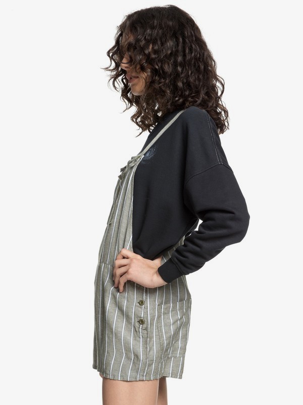 Quiksilver Womens Linen Dungaree Shorts Quiksilver