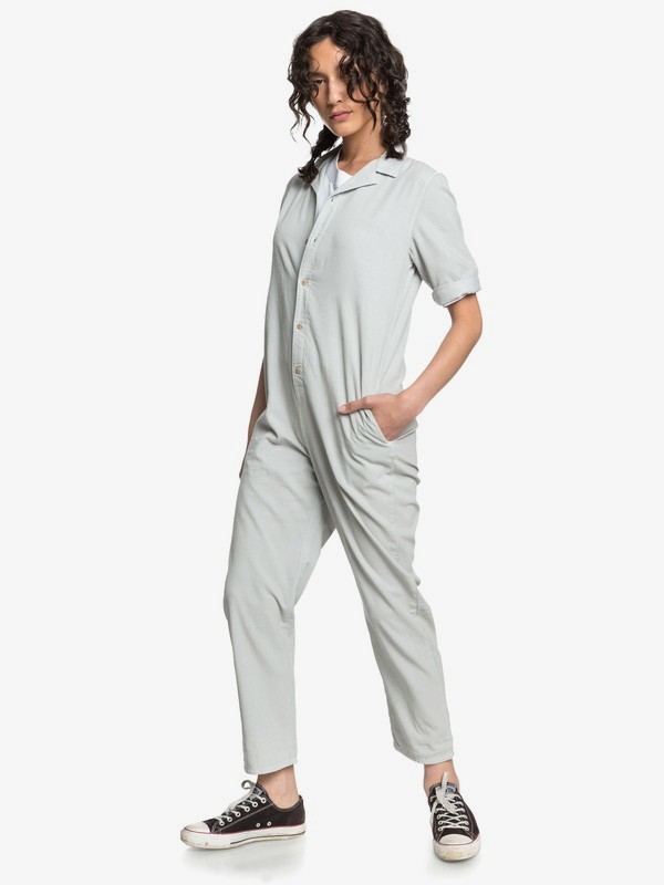 Quiksilver Womens Mid Sleeve Corduroy Jumpsuit Quiksilver