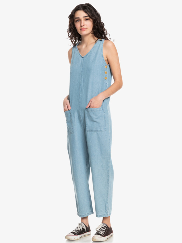 Womens Lounge About Sleeveless Jumpsuit Quiksilver