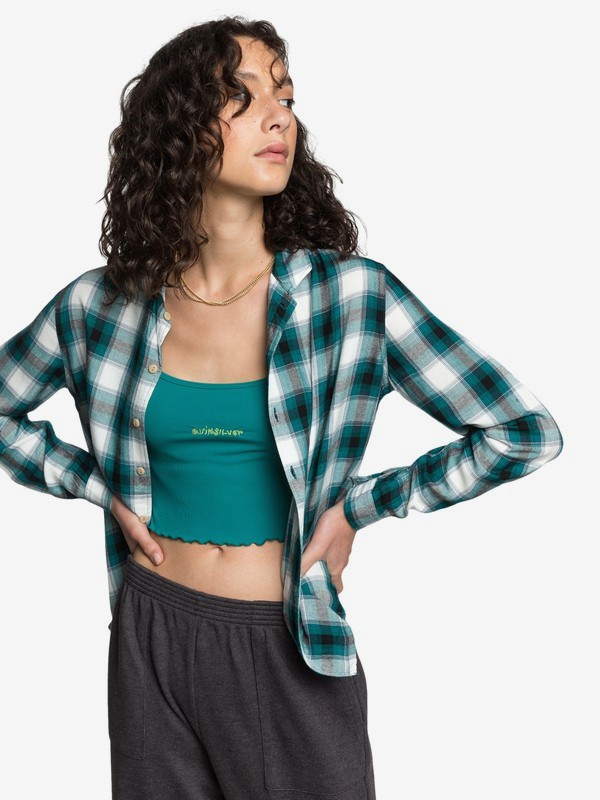 Quiksilver Womens Long Sleeve Camp Shirt for Women Quiksilver