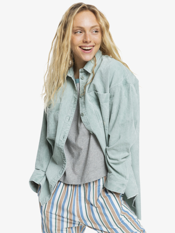 Cool In Cord Shacket - Long Sleeve Shirt for Women  EQWWT03106
