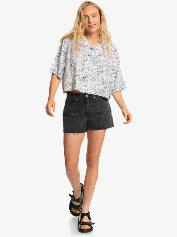 Wild Nature - Cropped Short Sleeve Shirt for Women  EQWWT03113