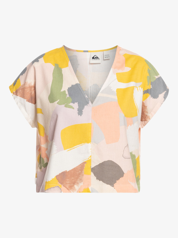 Vacay - Short Sleeve Cropped Blouse for Women  EQWWT03119