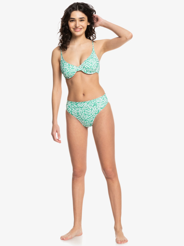 Quiksilver Womens Classic 2021 - Recycled High Waist Bikini Bottoms for Women  EQWX403026