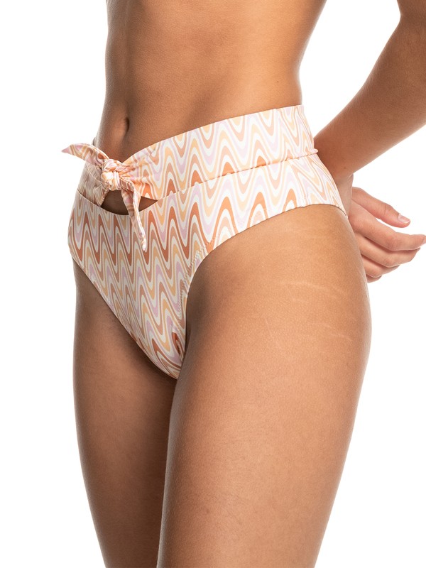 Classic Tie - High Waisted Bikini Bottoms for Women  EQWX403061