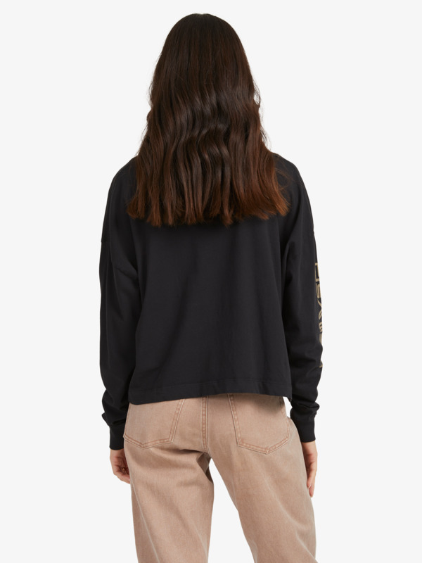 Quiksilver Womens Oversized Crop - Organic Long Sleeve T-Shirt for Women  EQWZT03045