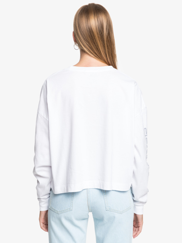 Quiksilver Womens Oversized Crop - Organic Long Sleeve T-Shirt for Women  EQWZT03045