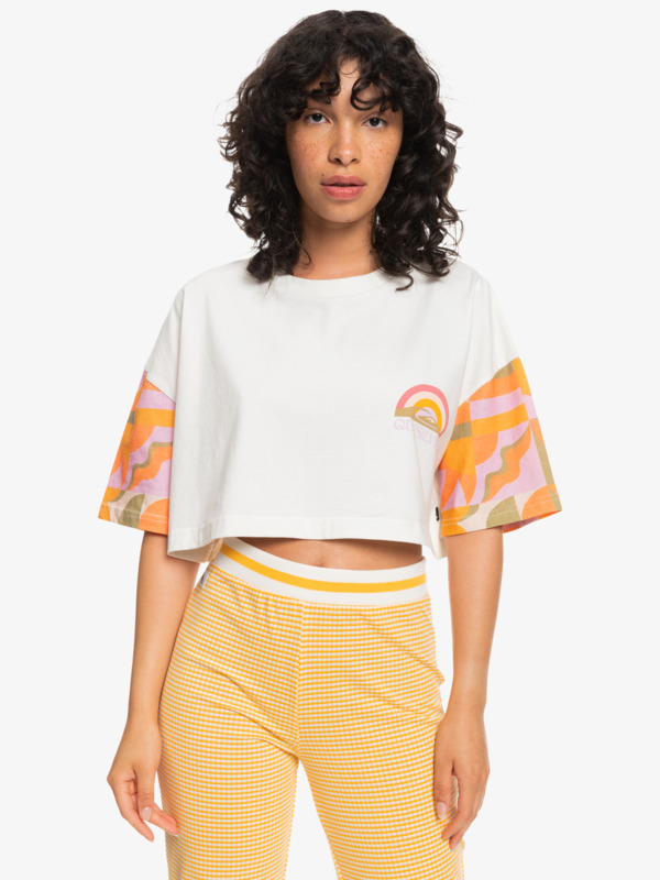 Maxi Crop Bloc - Organic T-Shirt for Women  EQWZT03092