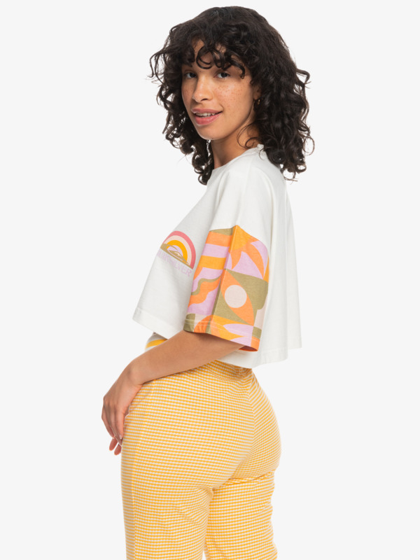 Maxi Crop Bloc - Organic T-Shirt for Women  EQWZT03092