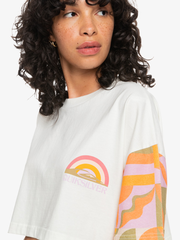 Maxi Crop Bloc - Organic T-Shirt for Women  EQWZT03092