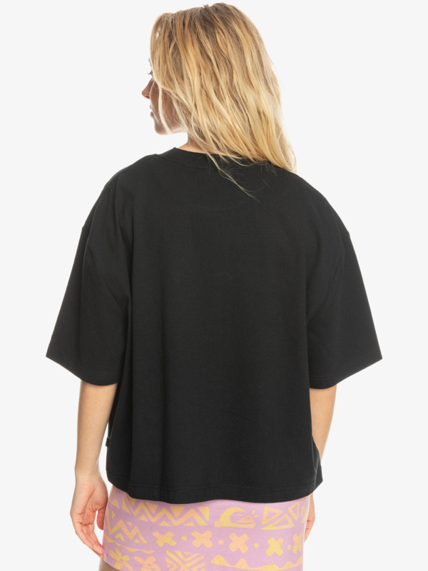 Boyfriend Crop - Short Sleeve T-Shirt for Women EQWZT03122