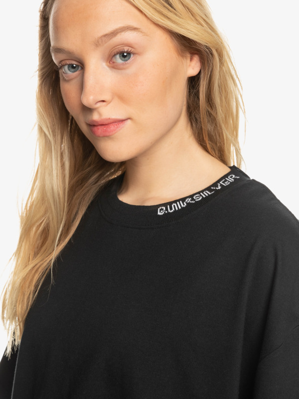 Boyfriend Crop - Short Sleeve T-Shirt for Women EQWZT03122