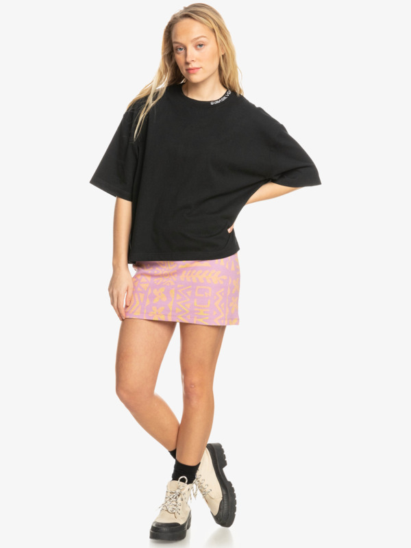Boyfriend Crop - Short Sleeve T-Shirt for Women EQWZT03122