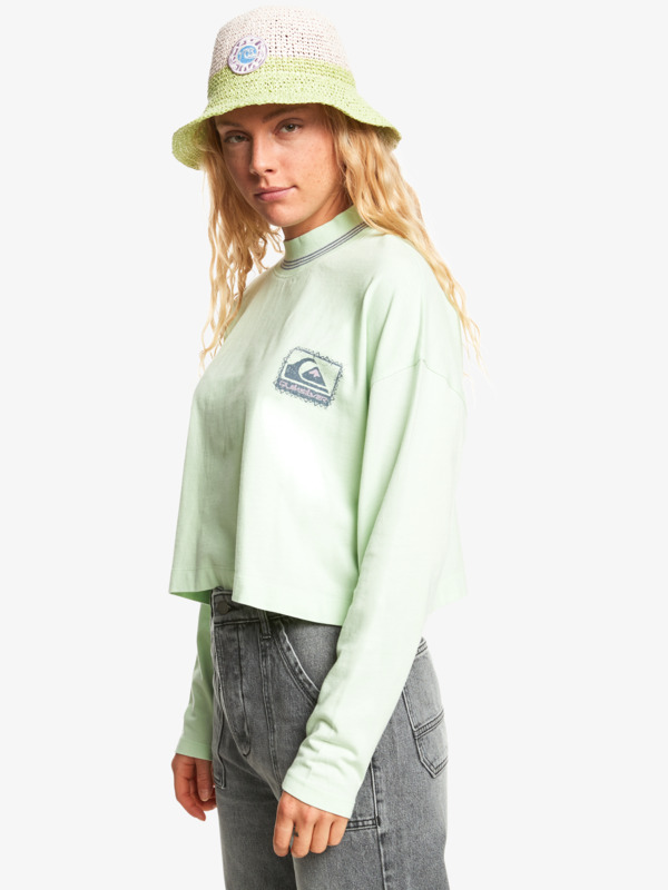 90s Crop - Long Sleeve Crop T-Shirt for Women  EQWZT03134