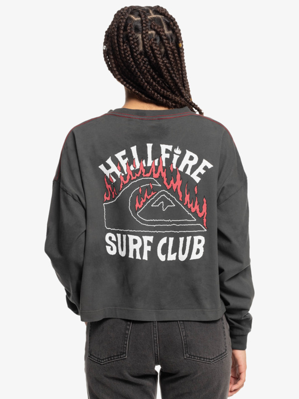 Quiksilver x Stranger Things 86 Oversized 2022 - Long Sleeve T-Shirt for Women  EQWZT03155