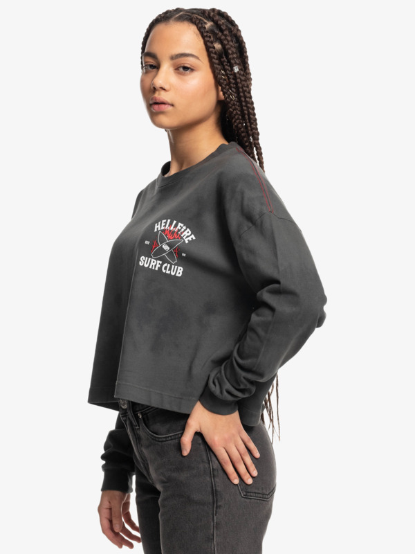Quiksilver x Stranger Things 86 Oversized 2022 - Long Sleeve T-Shirt for Women  EQWZT03155
