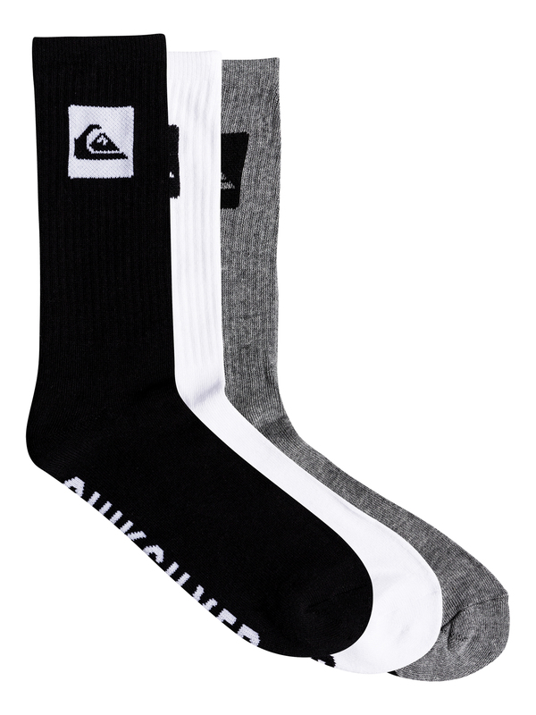 quiksilver, 3 Pack - Crew Socks, ASSORTED (ast) 0 3 Pack - Crew Socks Multicolor EQYAA03669 Quiksilver