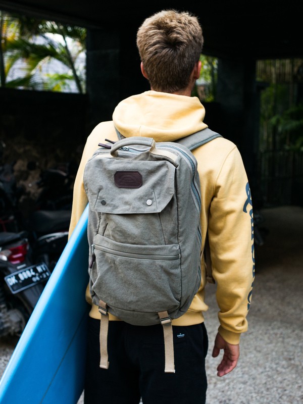 quiksilver, Premium 28L - Zaino Grande in Tela, PRALINE (ckq0) 0 Premium 28L - Zaino Grande in Tela Brown EQYBP03527 Quiksilver
