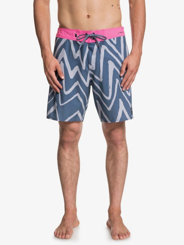 quiksilver, Highline Variable 18" - Board Shorts for Men, VINTAGE INDIGO (byl6) 0 Highline Variable 18" - Board Shorts for Men Blue EQYBS03996 Quiksilver