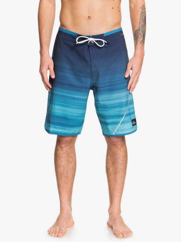 quiksilver, Highline New Wave 20" - Board Shorts for Men, CRYSTAL TEAL (brn6) 0 Highline New Wave 20" - Board Shorts for Men Blue EQYBS04088 Quiksilver