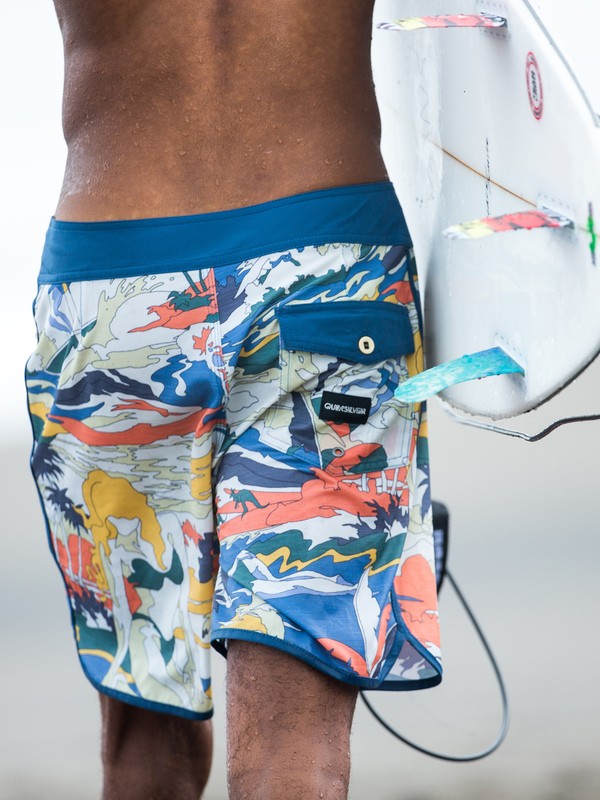 quiksilver, Highline Feelin Fine 18" - Board Shorts for Men, STELLAR (bnt6) 0 Highline Feelin Fine 18" - Board Shorts for Men Blue EQYBS04116 Quiksilver