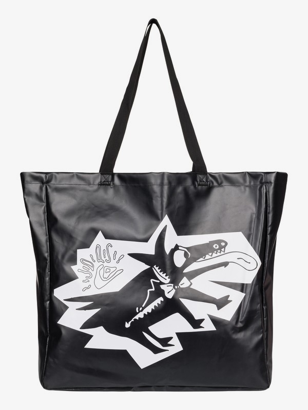 julien leather tote bag black