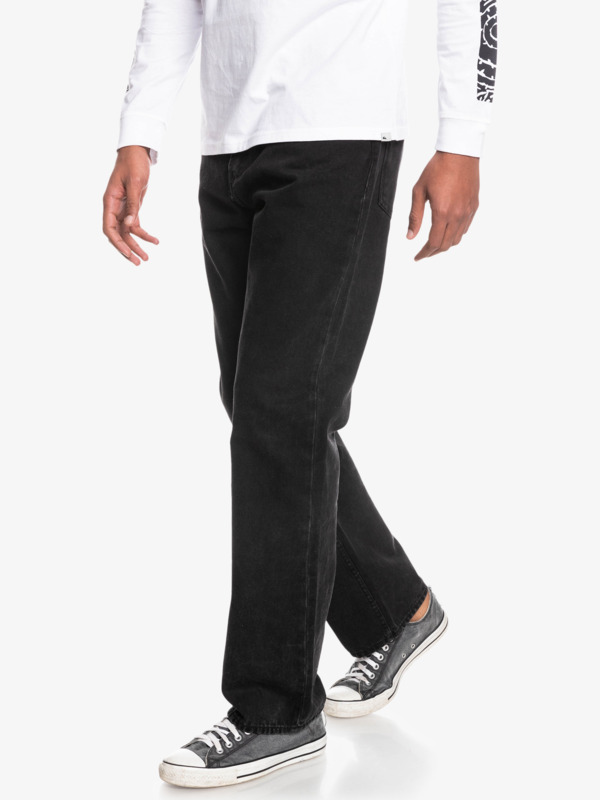 Baggy Washed Black Black - Organic Baggy Fit Jeans for Men  EQYDP03448
