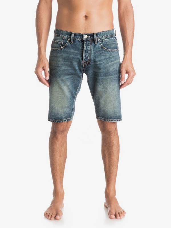 Sequel Vintage Brown Denim Shorts EQYDS03039 Quiksilver