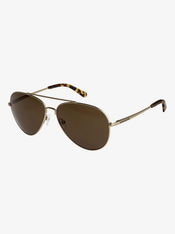quiksilver, Barrett - Gafas de sol para Hombre, MATTE GOLD/BROWN (xyyc) 0 Barrett - Gafas de sol para Hombre Amarillo EQYEY03035 Quiksilver