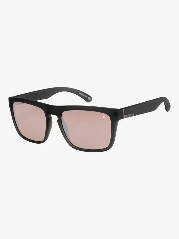 quiksilver, The Ferris HD Polarised - Gafas de sol para Hombre, RUBBERIZED CRYSTAL SMOKE/PINK (xssm) 0 The Ferris HD Polarised - Gafas de sol para Hombre Gris EQYEY03042 Quiksilver
