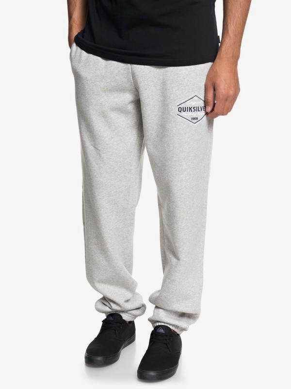 quiksilver, Quiksilver - Pantalon de jogging pour Homme, LIGHT GREY HEATHER (sjsh) 0 Quiksilver - Pantalon de jogging pour Homme Gris EQYFB03156 Quiksilver