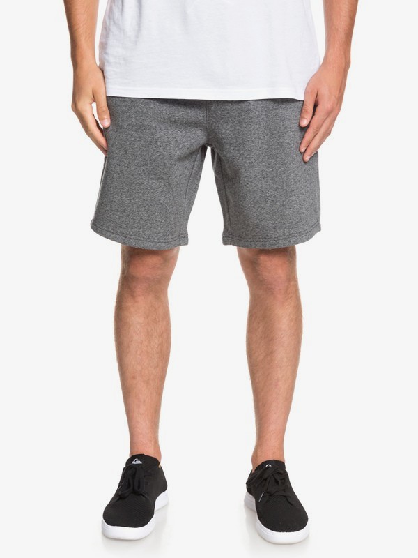 quiksilver, Everyday - Short de Felpa para Hombre, DARK GREY HEATHER (krph) 0 Everyday - Short de Felpa para Hombre Negro EQYFB03168 Quiksilver