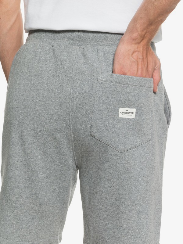 light grey sweatshorts